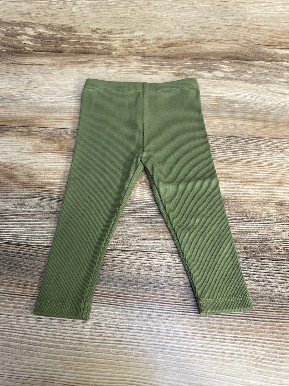 Cat & Jack Ribbed Leggings Green sz 6-9m - Me n Mommy To Be
