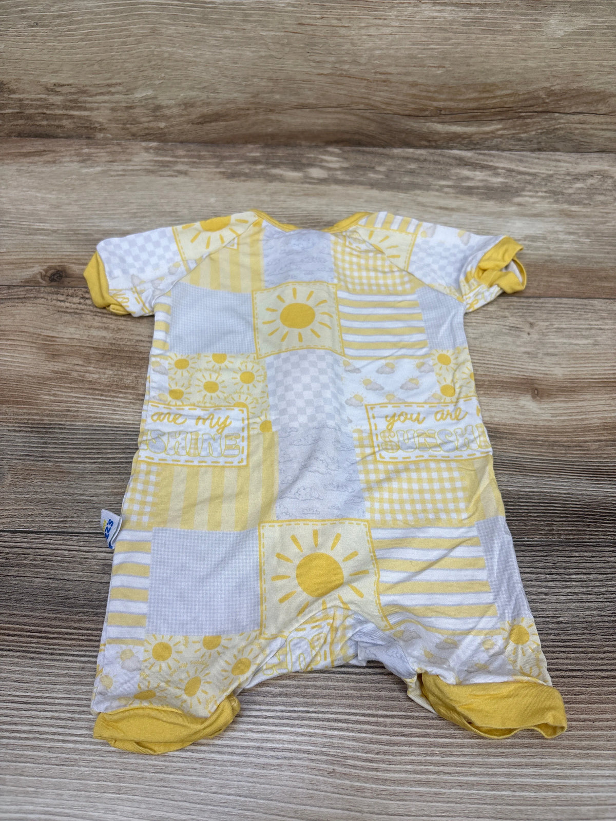 Happy ZZZ's Bamboo Shortie Sleeper Yellow sz 3-6m