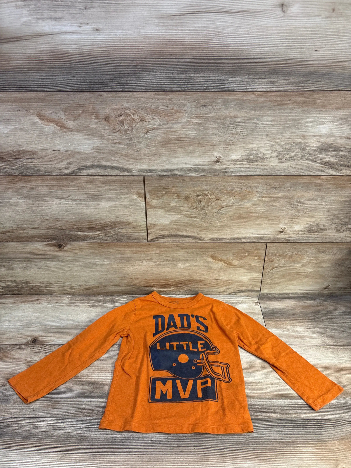 Children's Place Dad's Little MVP Shirt Orange sz 4T