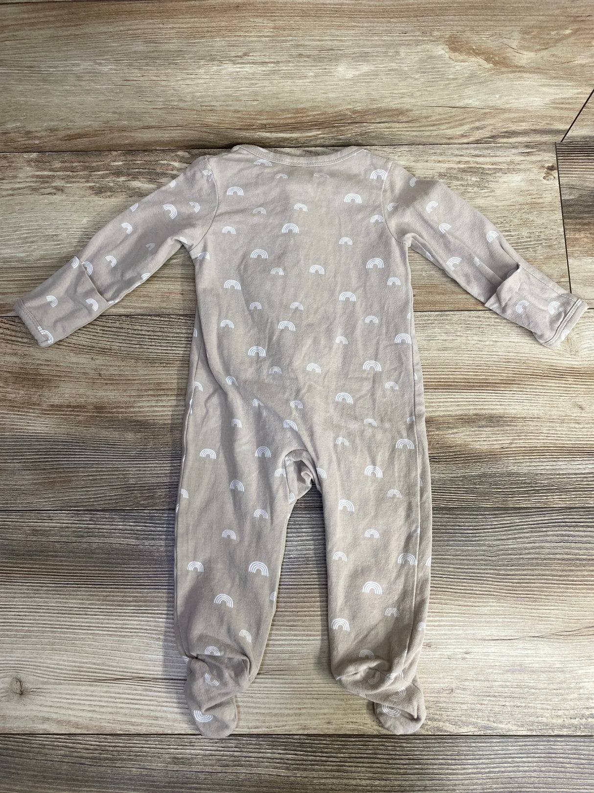 Mebie Baby Rainbow Sleeper Taupe sz 3-6m
