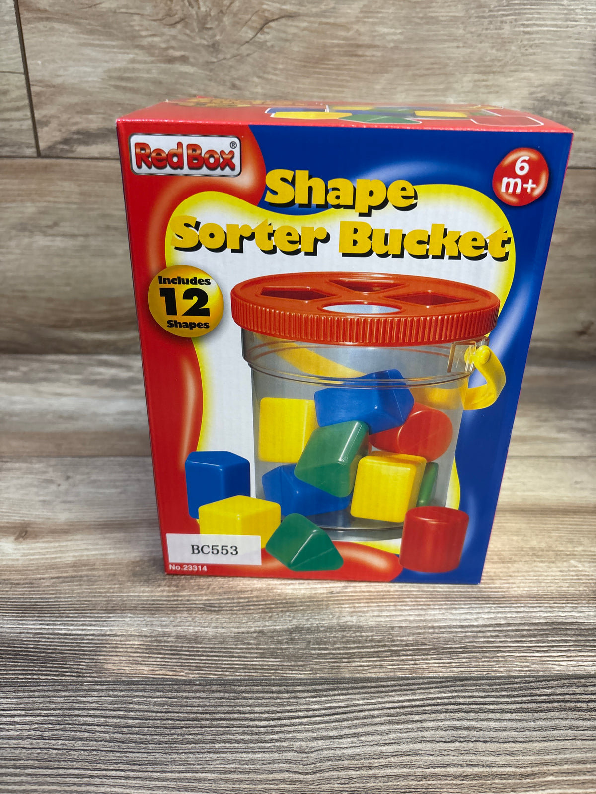 NEW Red Box Shape Sorter Bucket