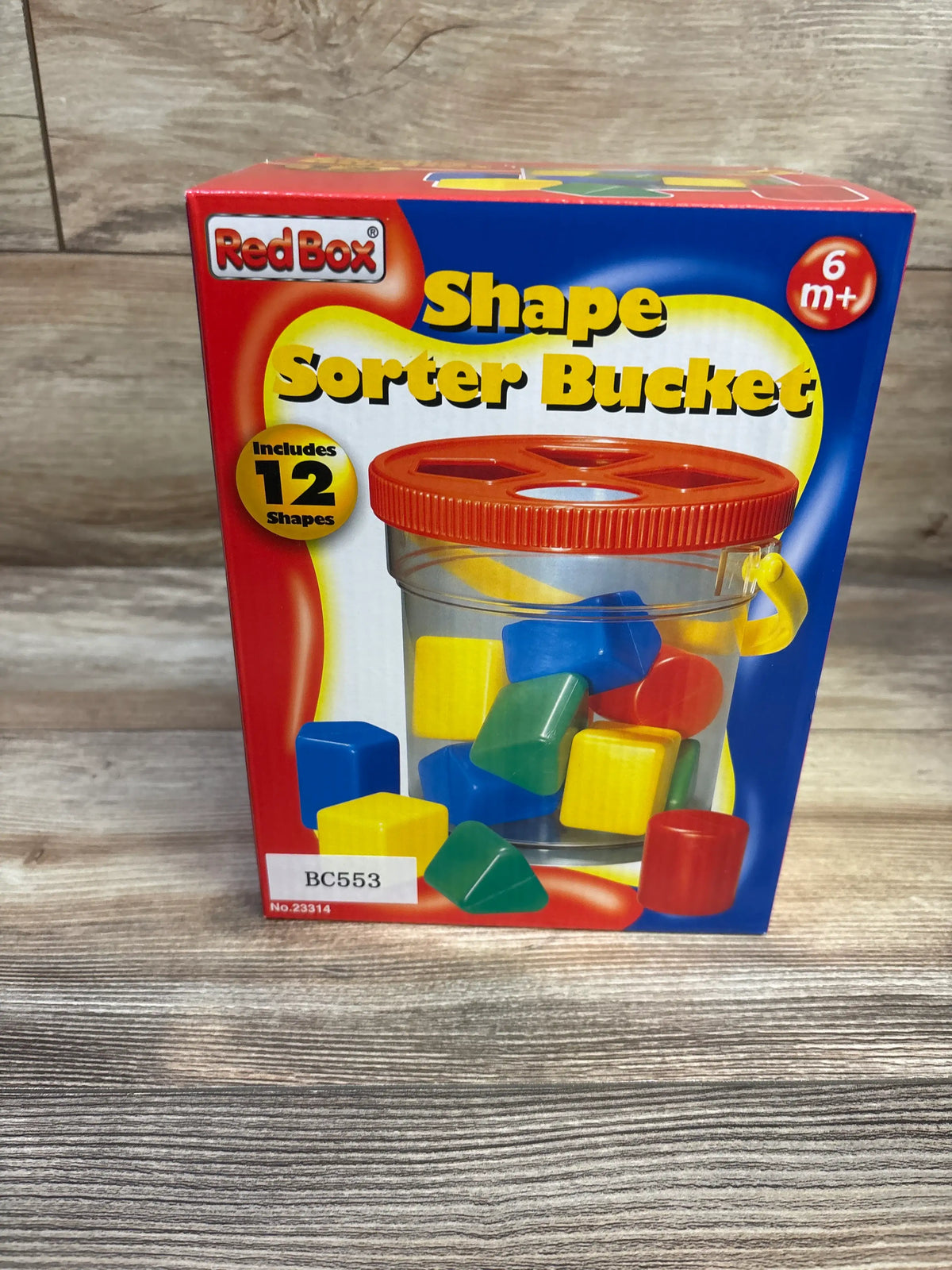 NEW Red Box Shape Sorter Bucket