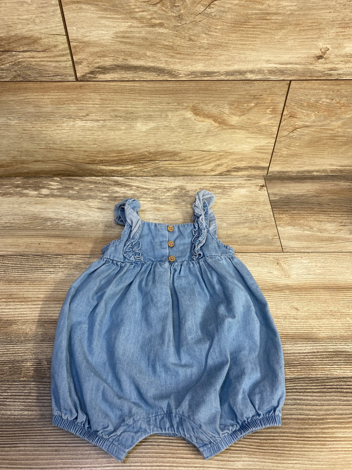 Carter's Chambray Henley Romper Blue sz 3m