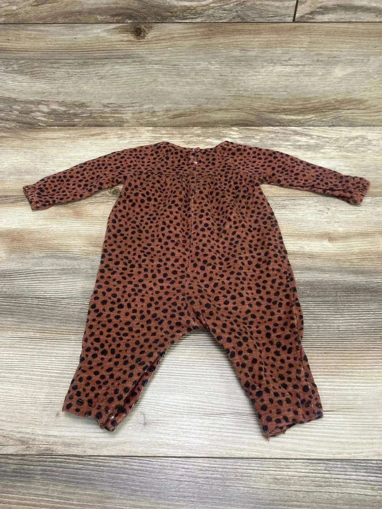 Old Navy Ruffle Trim Print Coverall Brown sz 3-6m - Me n Mommy To Be