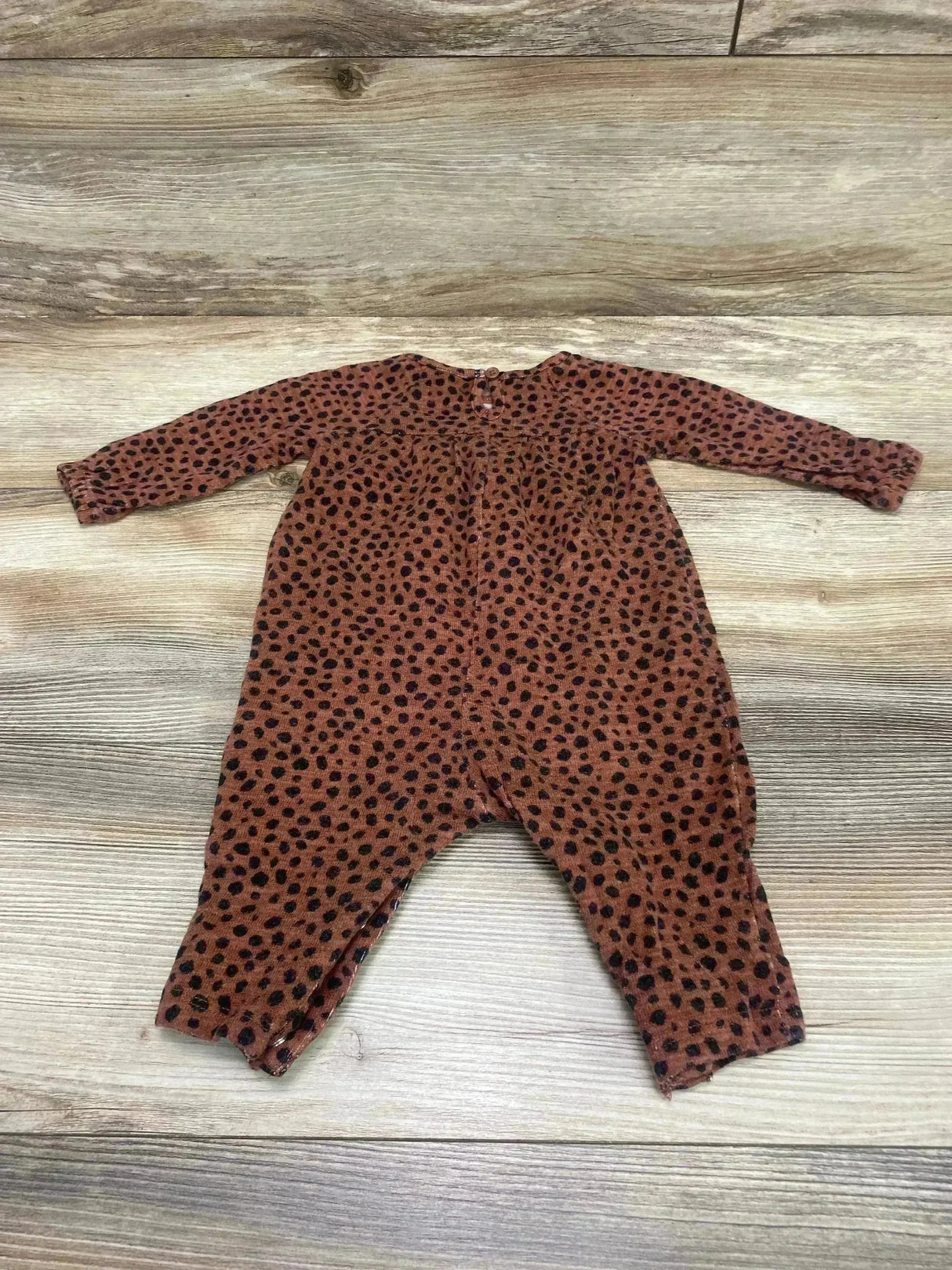 Old Navy Ruffle Trim Print Coverall Brown sz 3-6m - Me n Mommy To Be