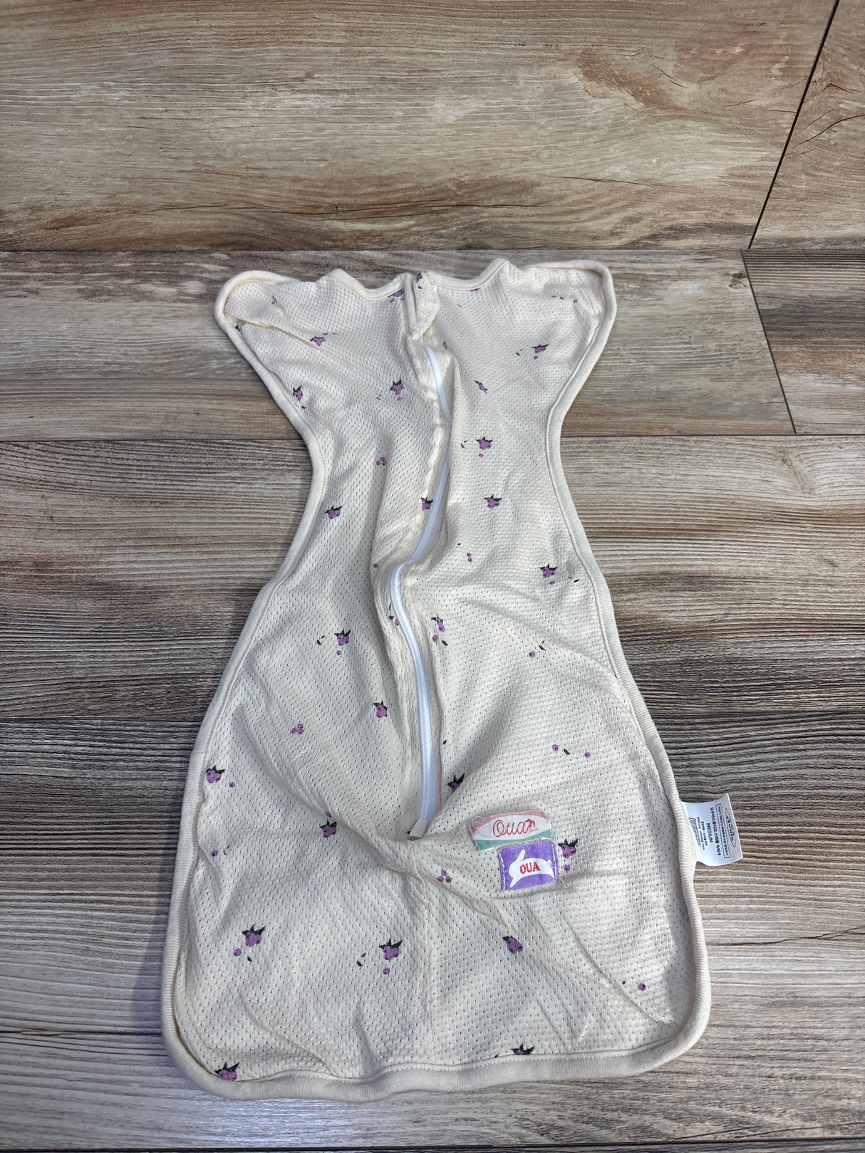 OUA Studio Mesh Swaddle Sleep Sack Beige sz Medium (3-12m)