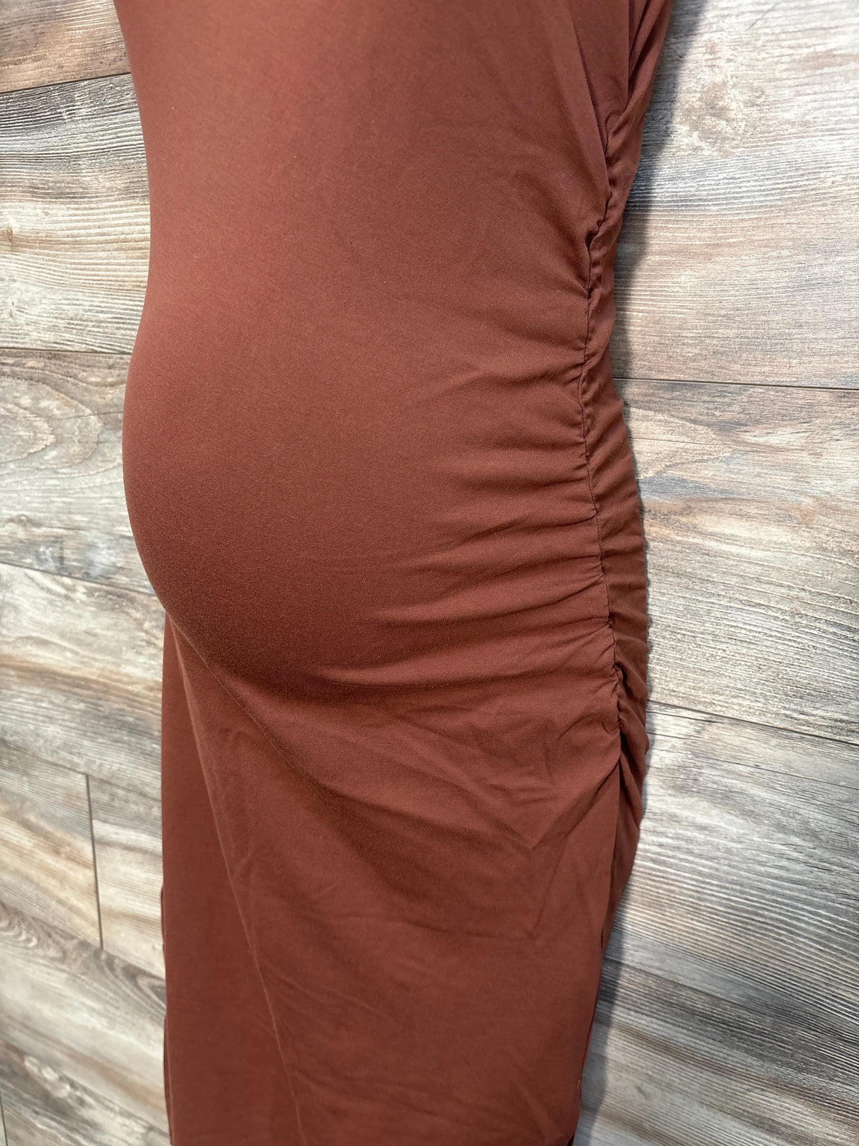 Dazy Maternity Bodycon Dress Brown sz Large