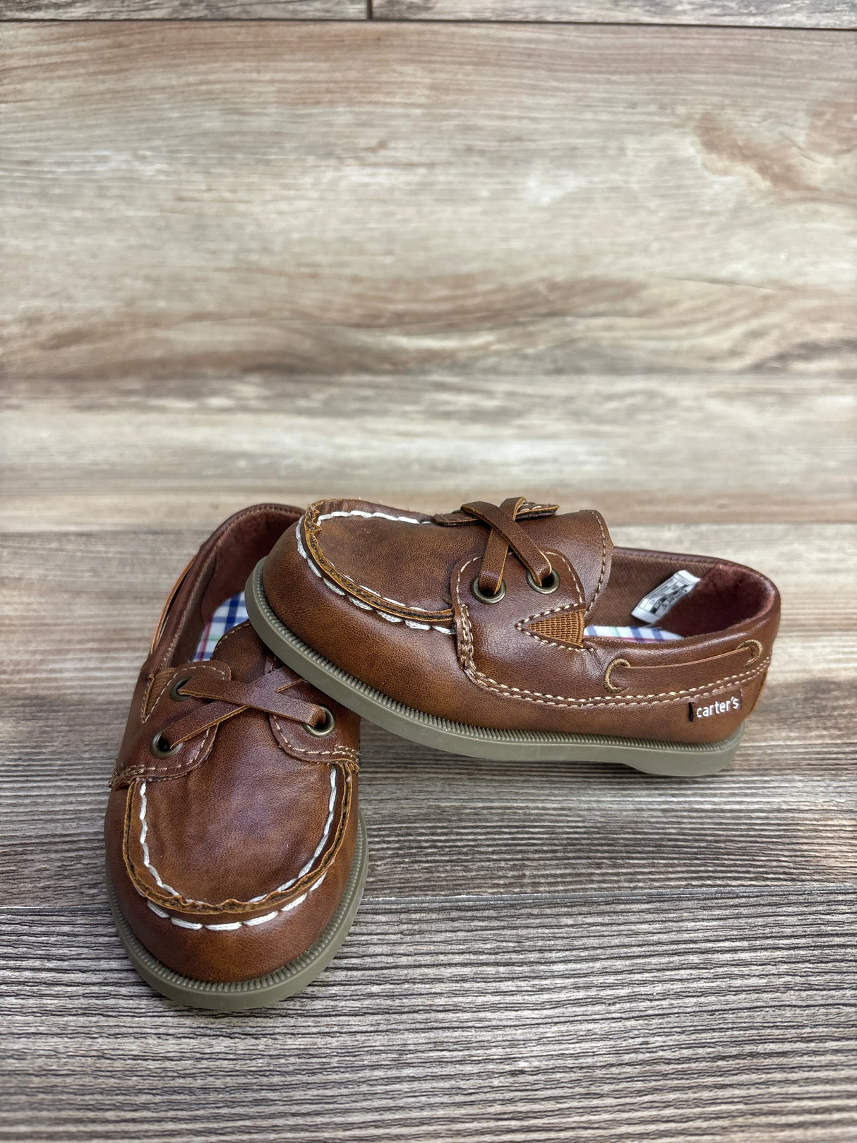 NEW Carter's Bauk Boat Shoes Brown sz 6c