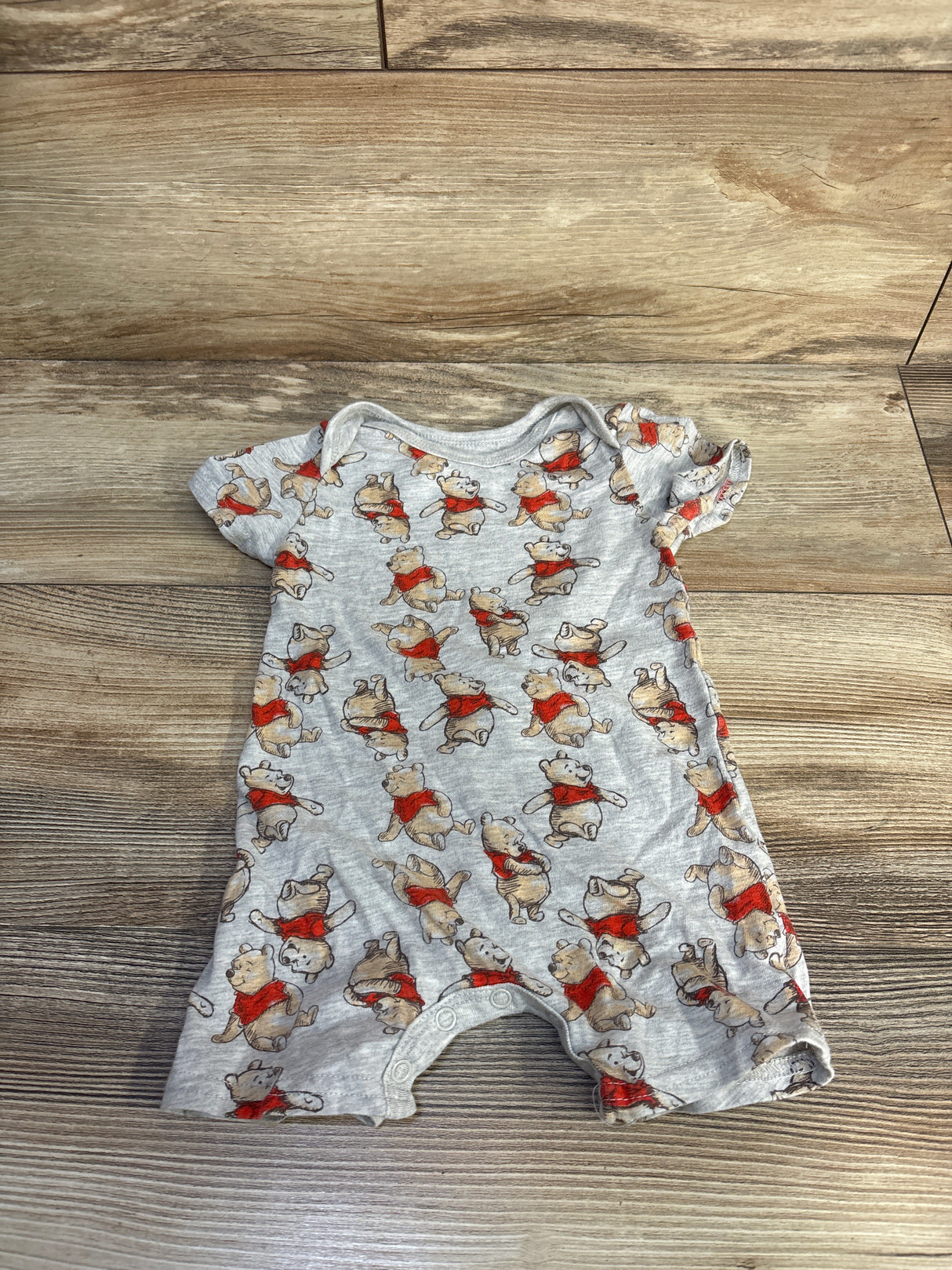 Disney Baby Winnie The Pooh Shortie Romper Grey sz 3-6m