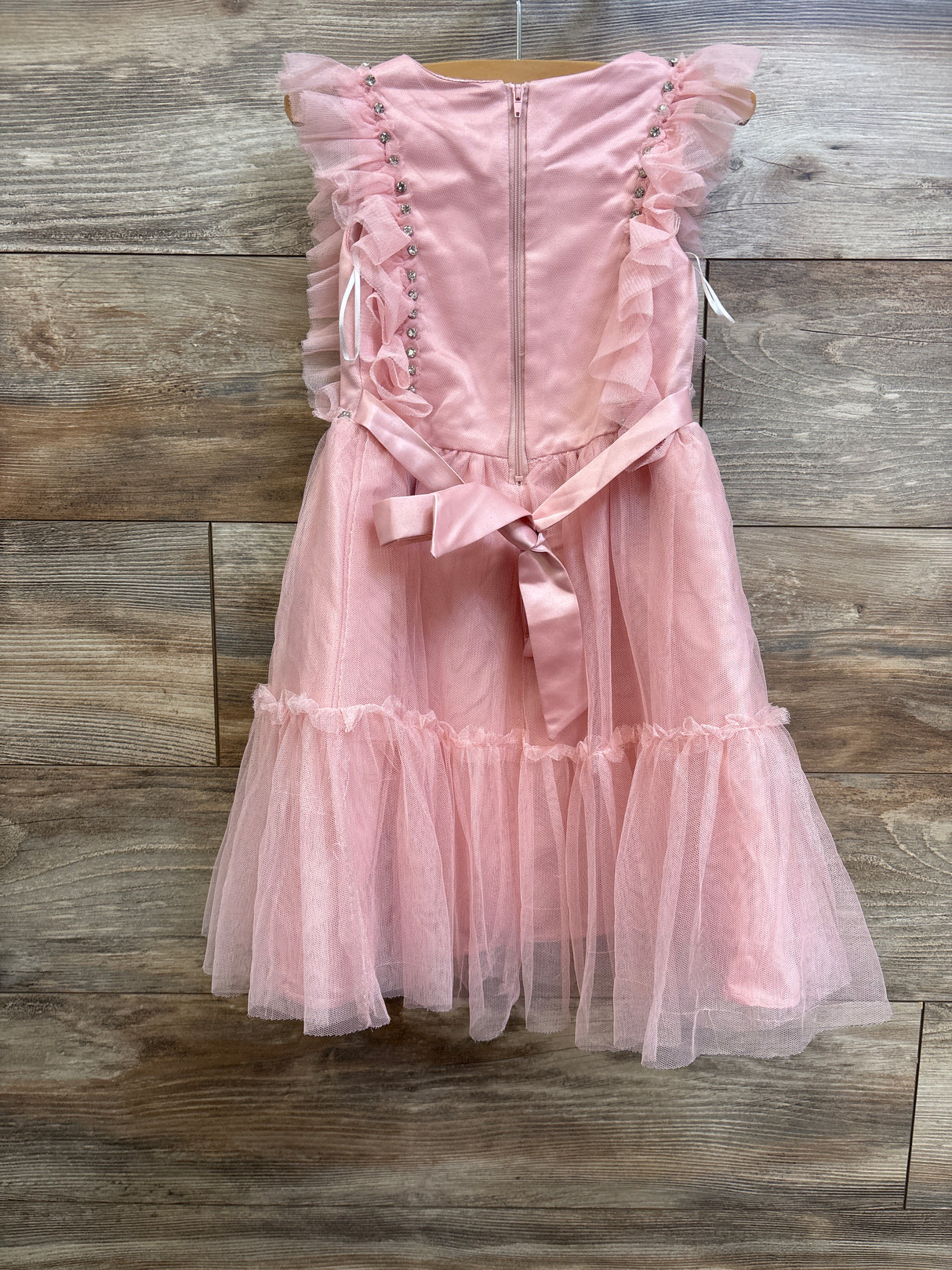 Harlow & Rose Tulle Beaded Dress Pink sz 4T