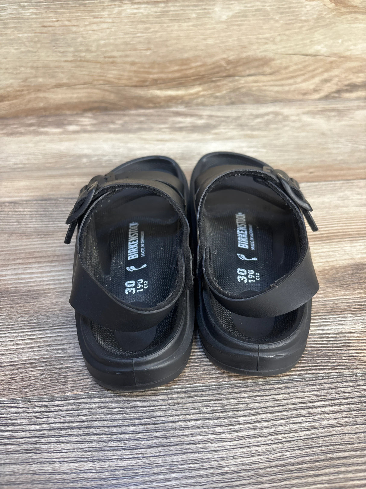 Birkenstock Mogami Birko-Flor Sandals Black sz 12c