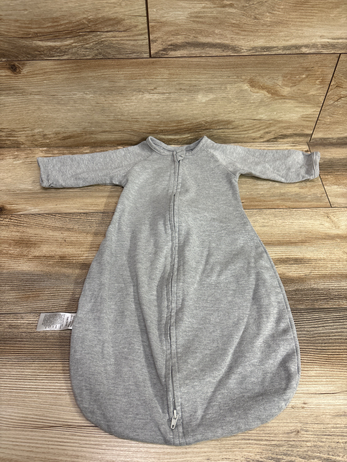 Long Sleeve Swaddle Sack Grey sz 0-6m