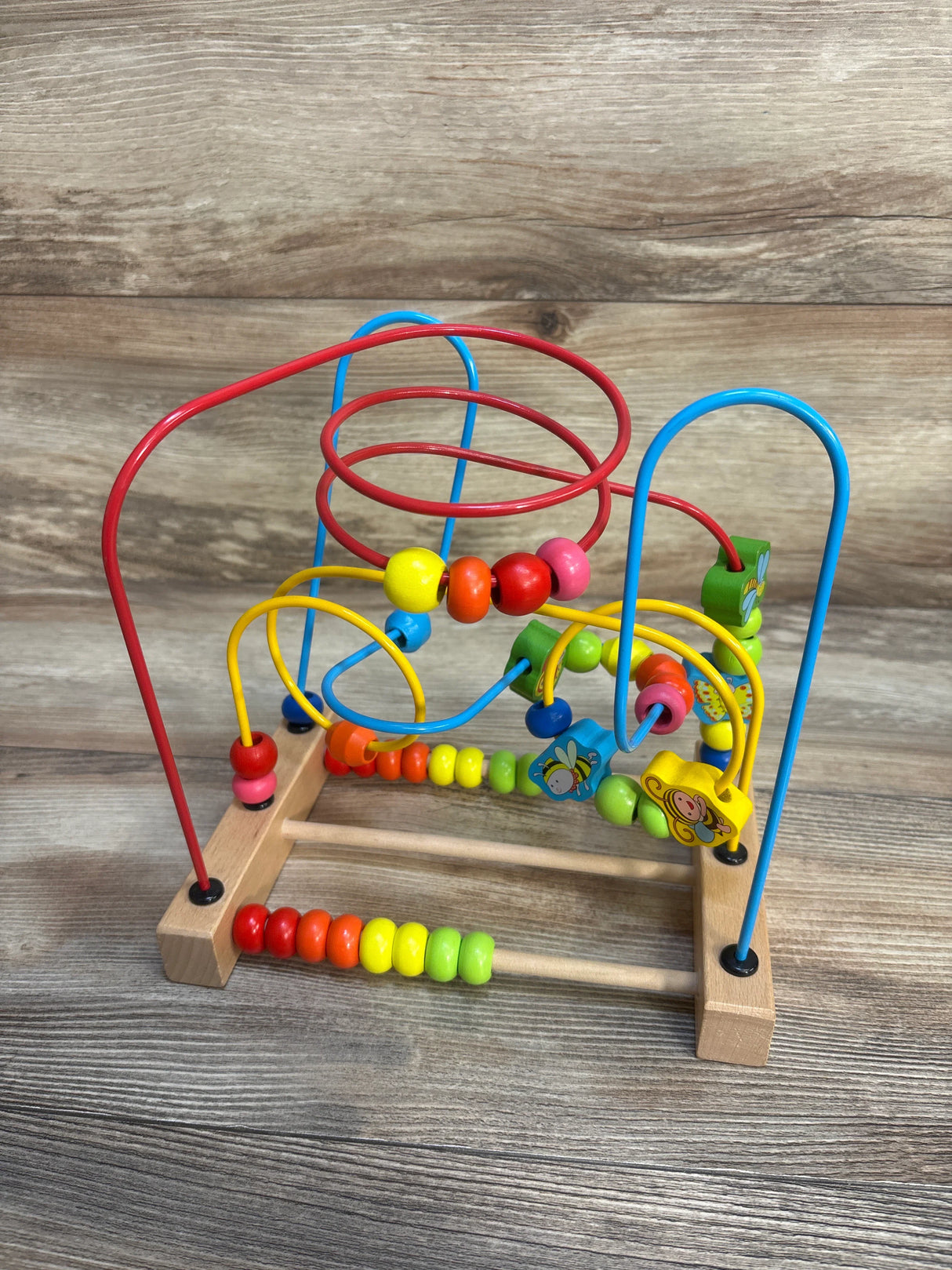 Joqutoys Wooden Colorful Bead Maze