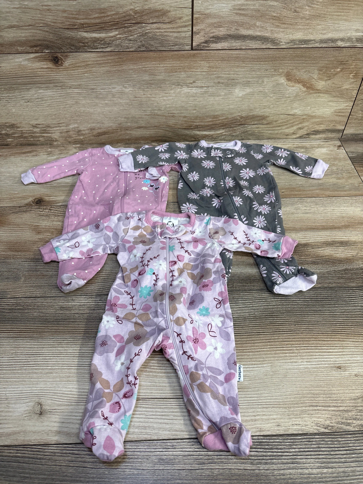 Gerber 3pk Lavender Garden Sleep 'N Plays sz Preemie