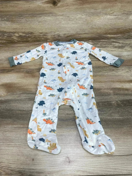 Milkberry Dino Footie White sz 0-3m - Me n Mommy To Be