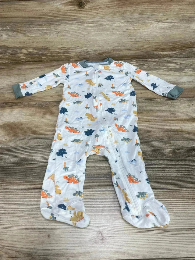 Milkberry Dino Footie White sz 0-3m - Me n Mommy To Be
