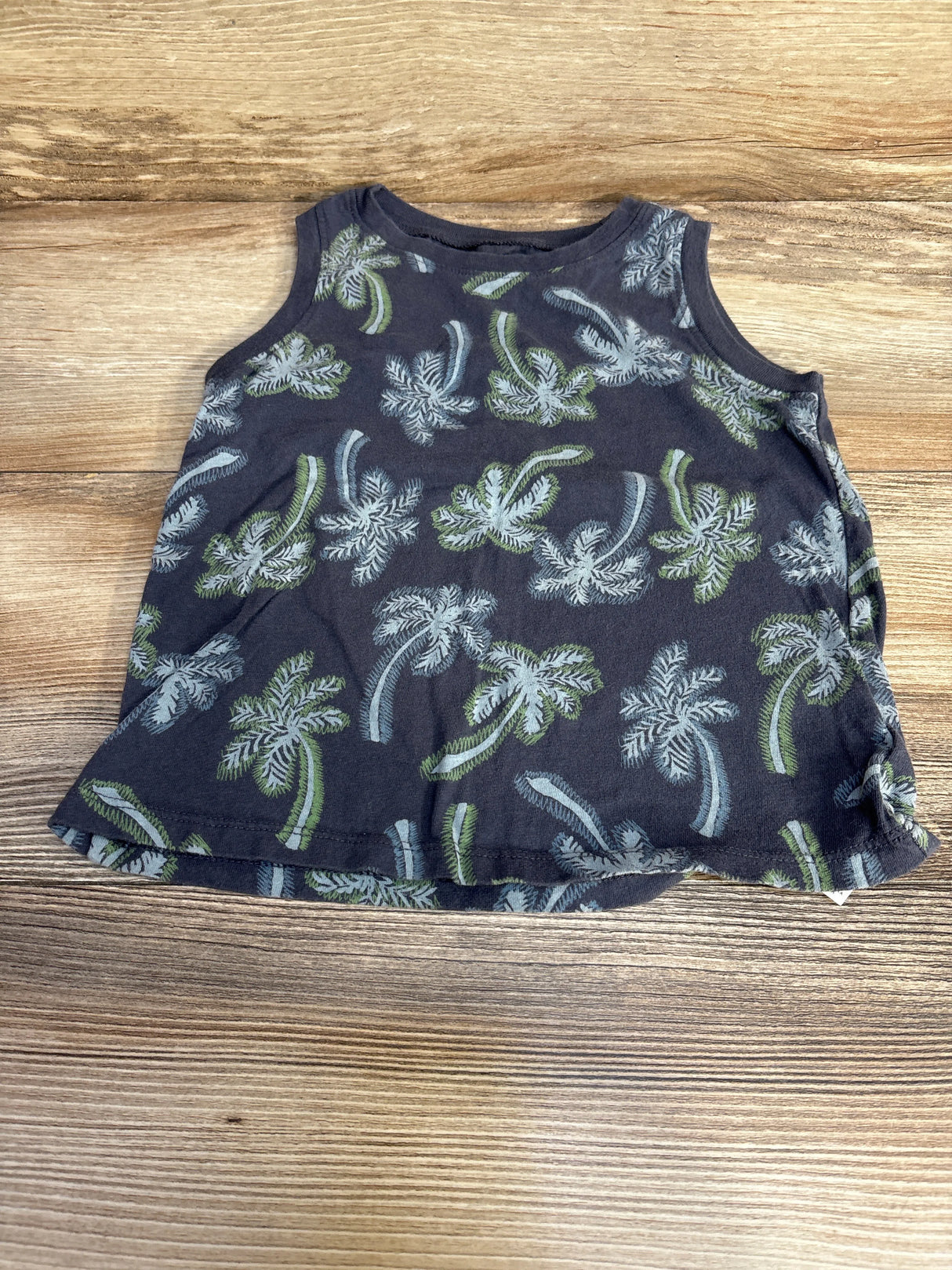 Old Navy Palm Tree Print Tank Top Grey sz 4T - Me n Mommy To Be