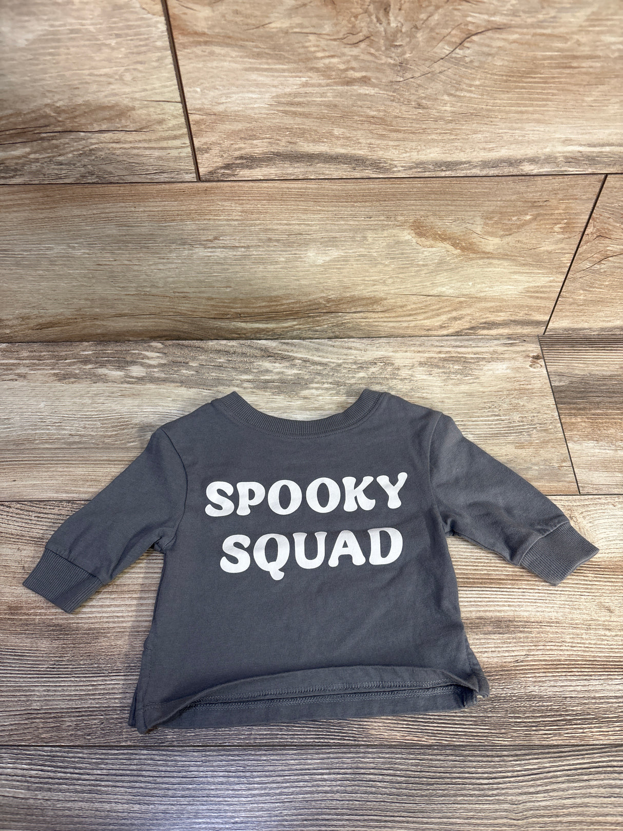 Little Co. Spooky Squad Long-Sleeve Shirt Grey sz Newborn