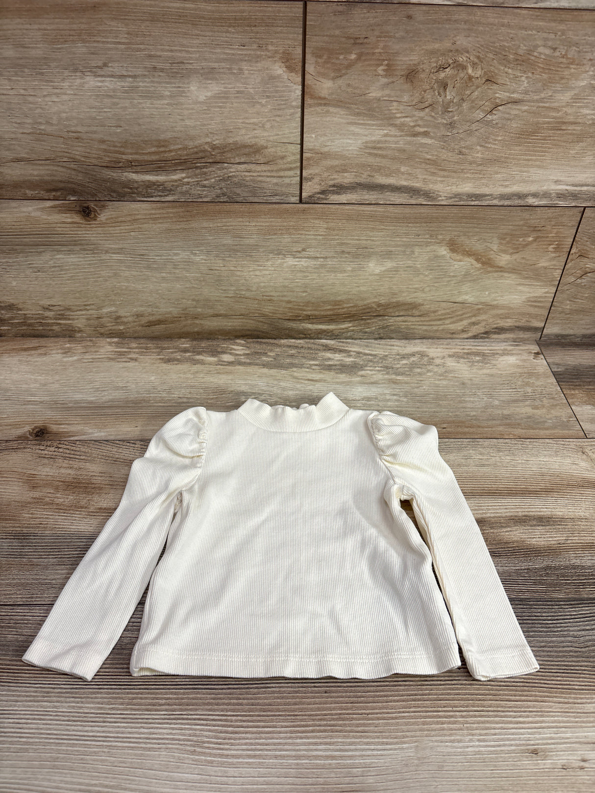 Baby Gap Ribbed Long Sleeve Shirt Ivory sz 12-18m