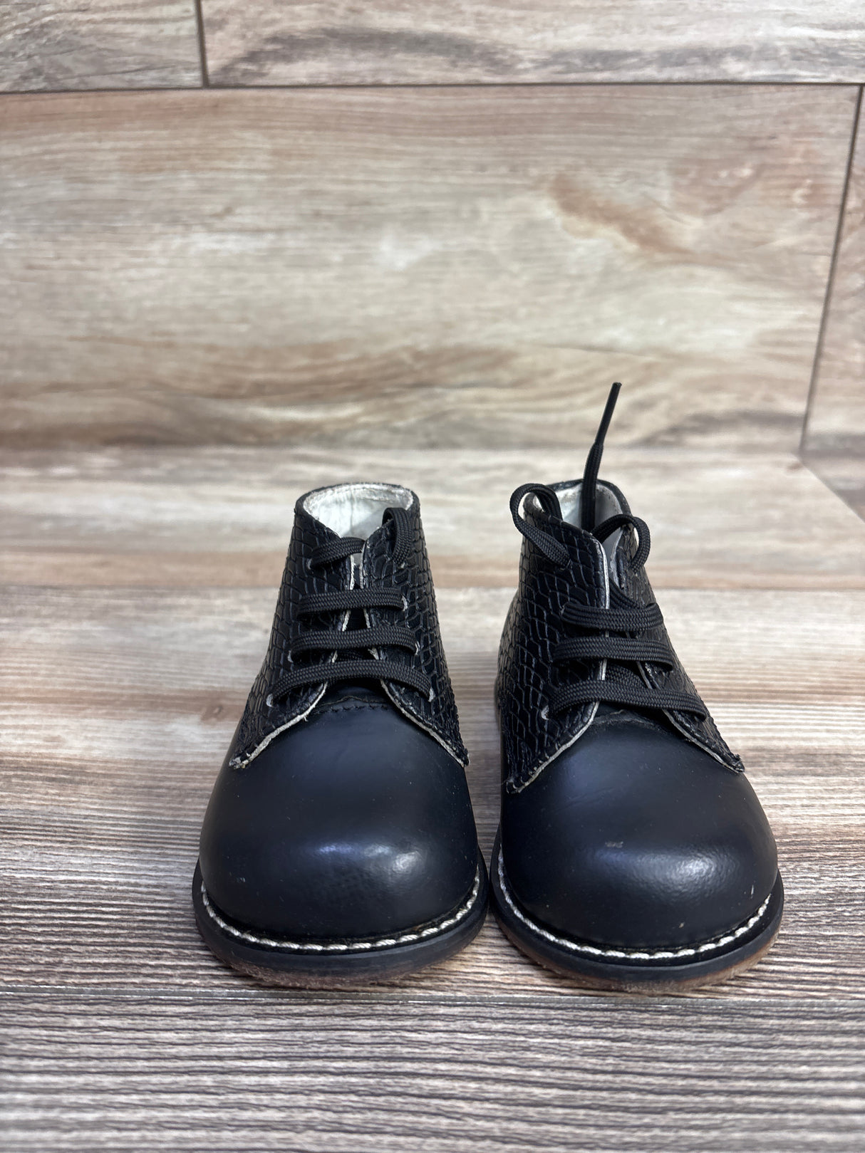 Josmo First Walker Woven Oxford Shoes Black sz 2c