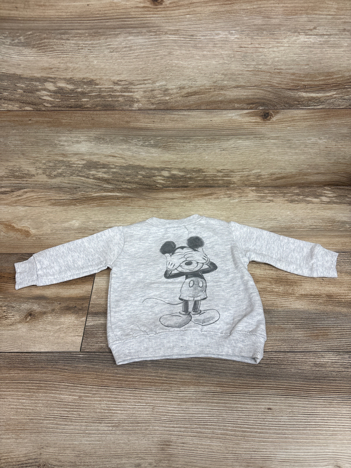Disney Baby Mickey Mouse Pullover Sweatshirt Grey sz Newborn
