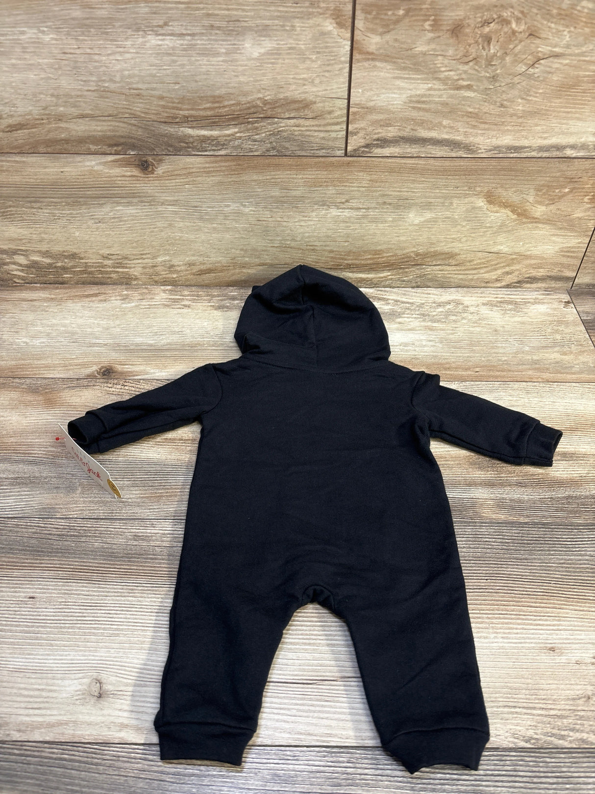 NEW Cat & Jack Halloween Cat Hooded Romper Black sz Newborn