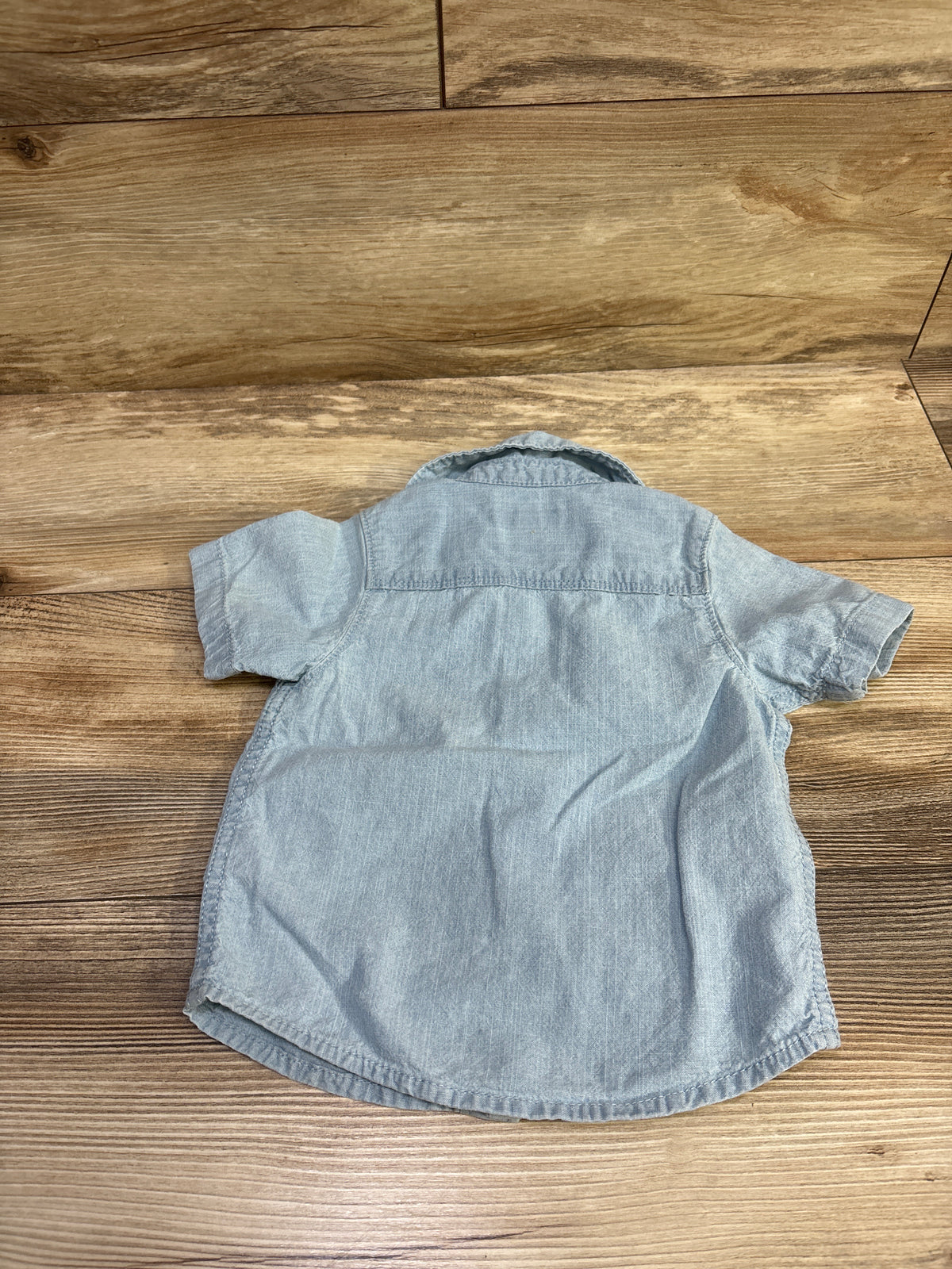 OshKosh Chambray Button Up Shirt Blue sz 12m