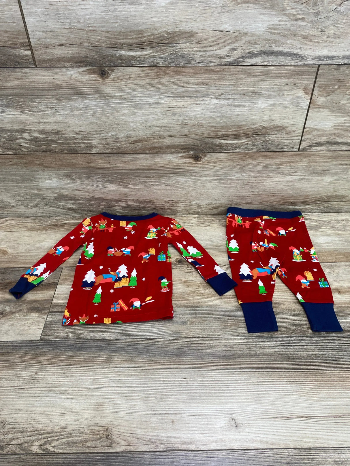Wondershop 2pc Gnome Pajama Set Red sz 12m - Me n Mommy To Be