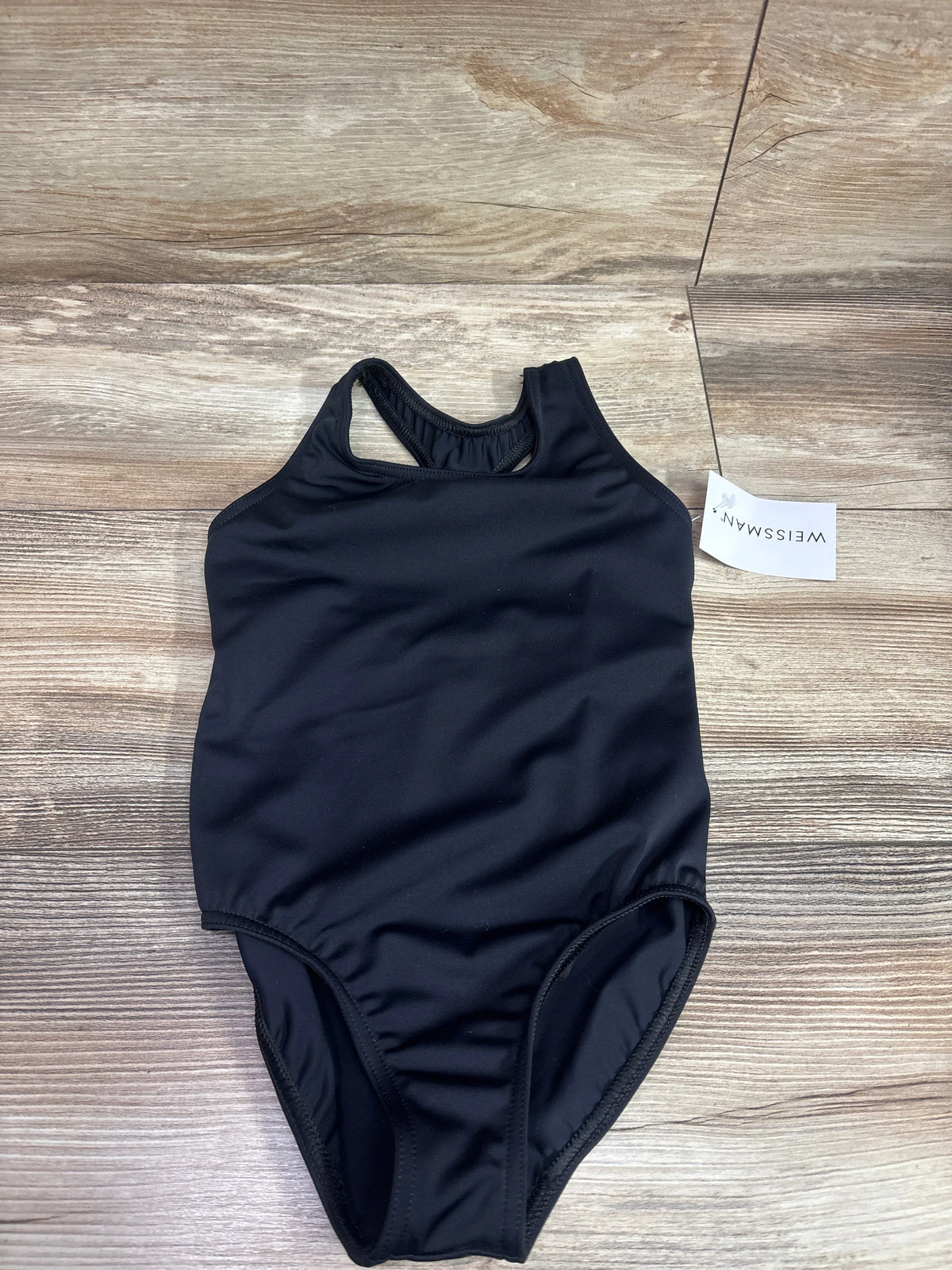 NEW Weissman Back-Cutout Leotard Black sz 4/5T