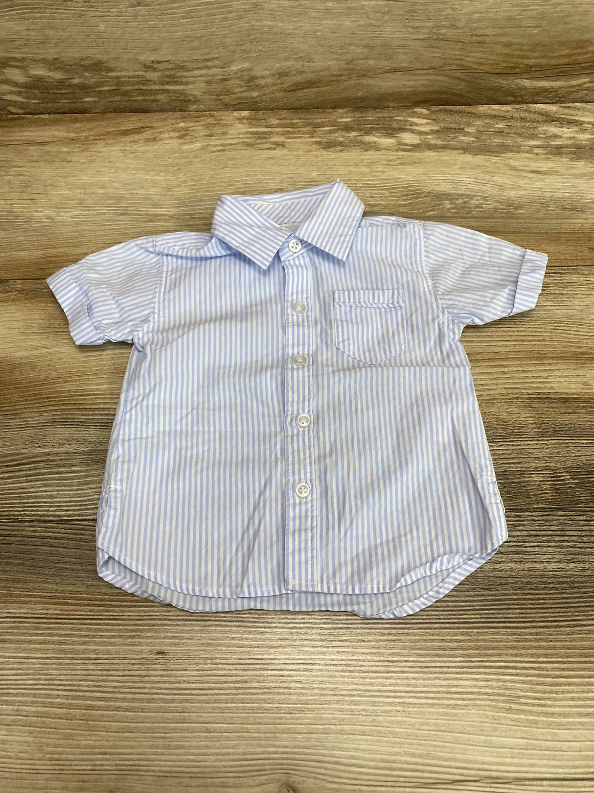 Edgehill Collection Striped Button Up Shirt sz 6m - Me n Mommy To Be