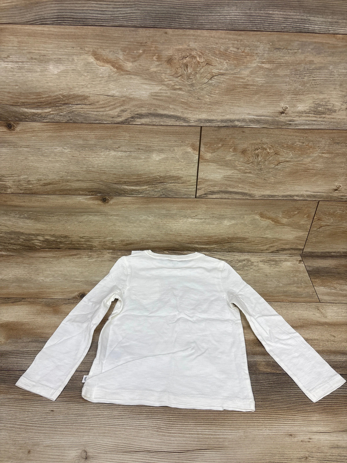 NEW Baby Gap Long Sleeve Pocket Shirt Off-White sz 4/5T