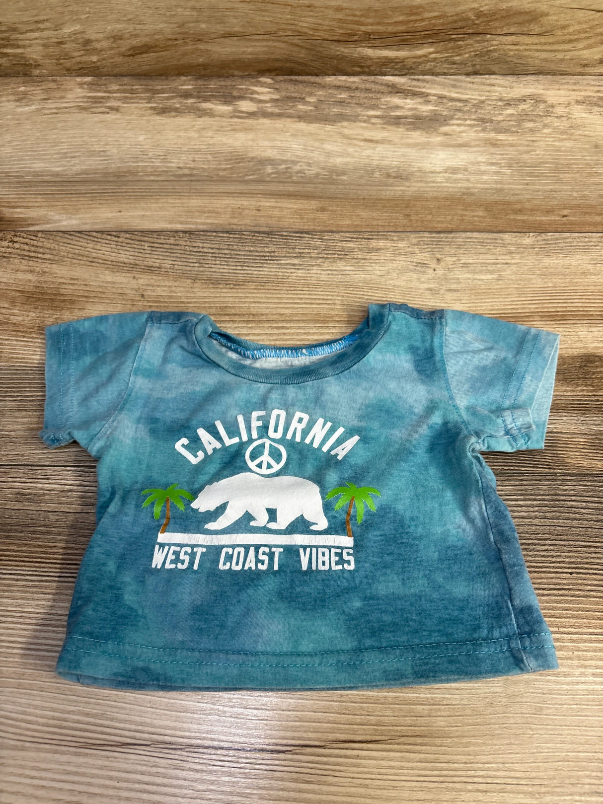 Brooklyn Cloth California West Coast Vibes Shirt Blue sz 3-6m