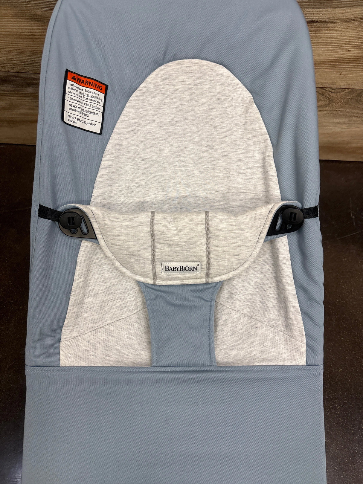 Baby Bjorn Balance Soft Bouncer in Blue/Grey - Me n Mommy To Be