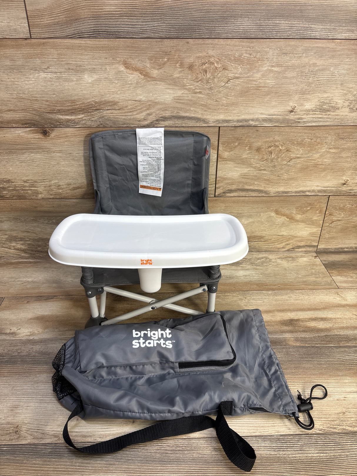 Bright Starts Pop N Sit Portable Booster Seat Grey