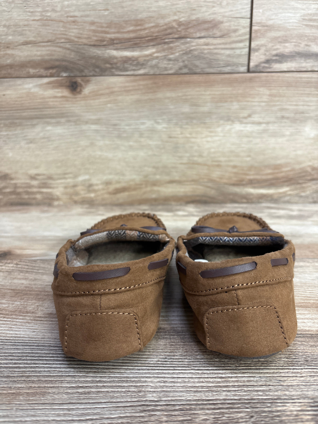 Cat & Jack Carter Moccasin Slippers Chestnut sz 12c