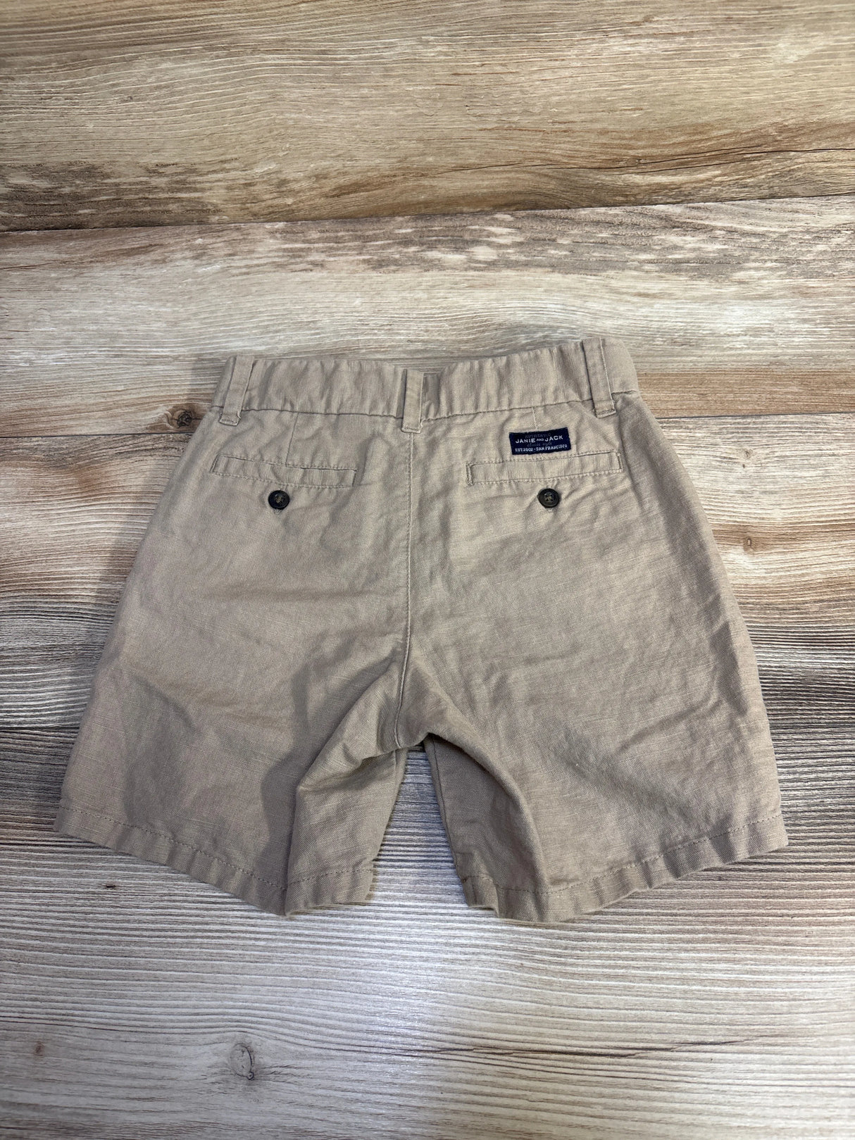 Janie & Jack Linen-Cotton Short Khaki sz 5T