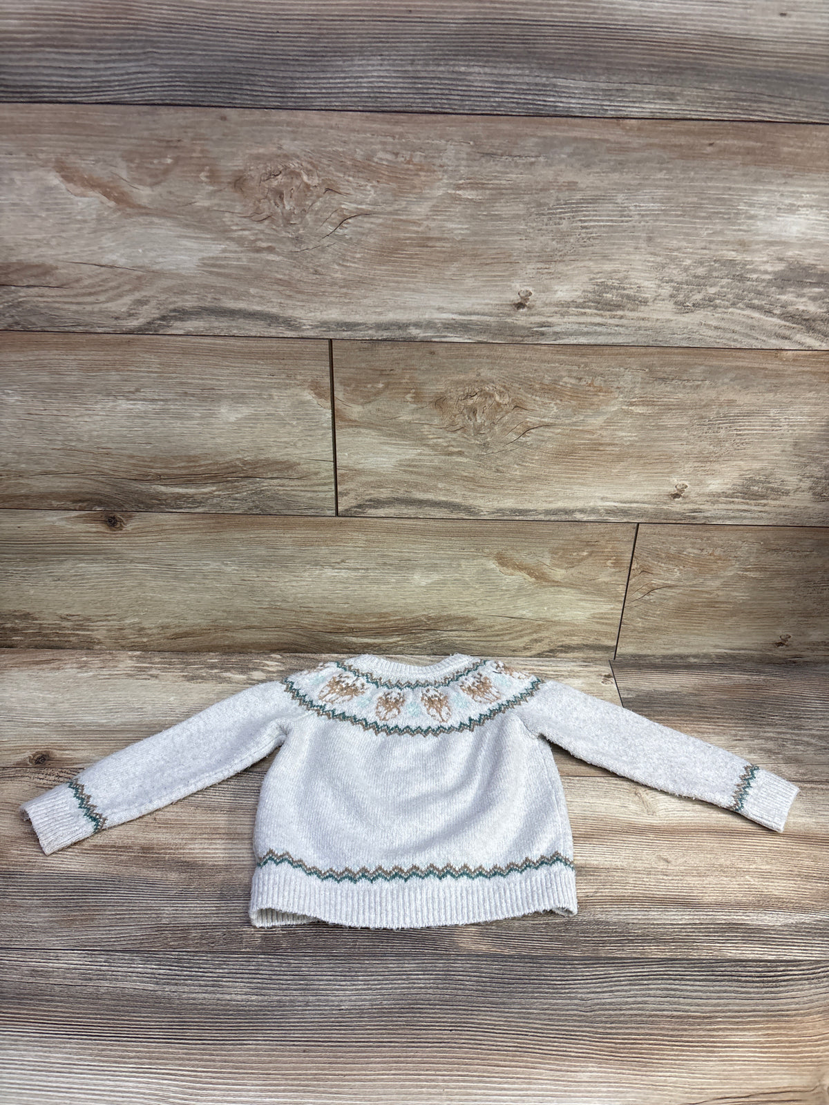 Tommy Bahama Fair Isle Christmas Sweater Beige sz 12m