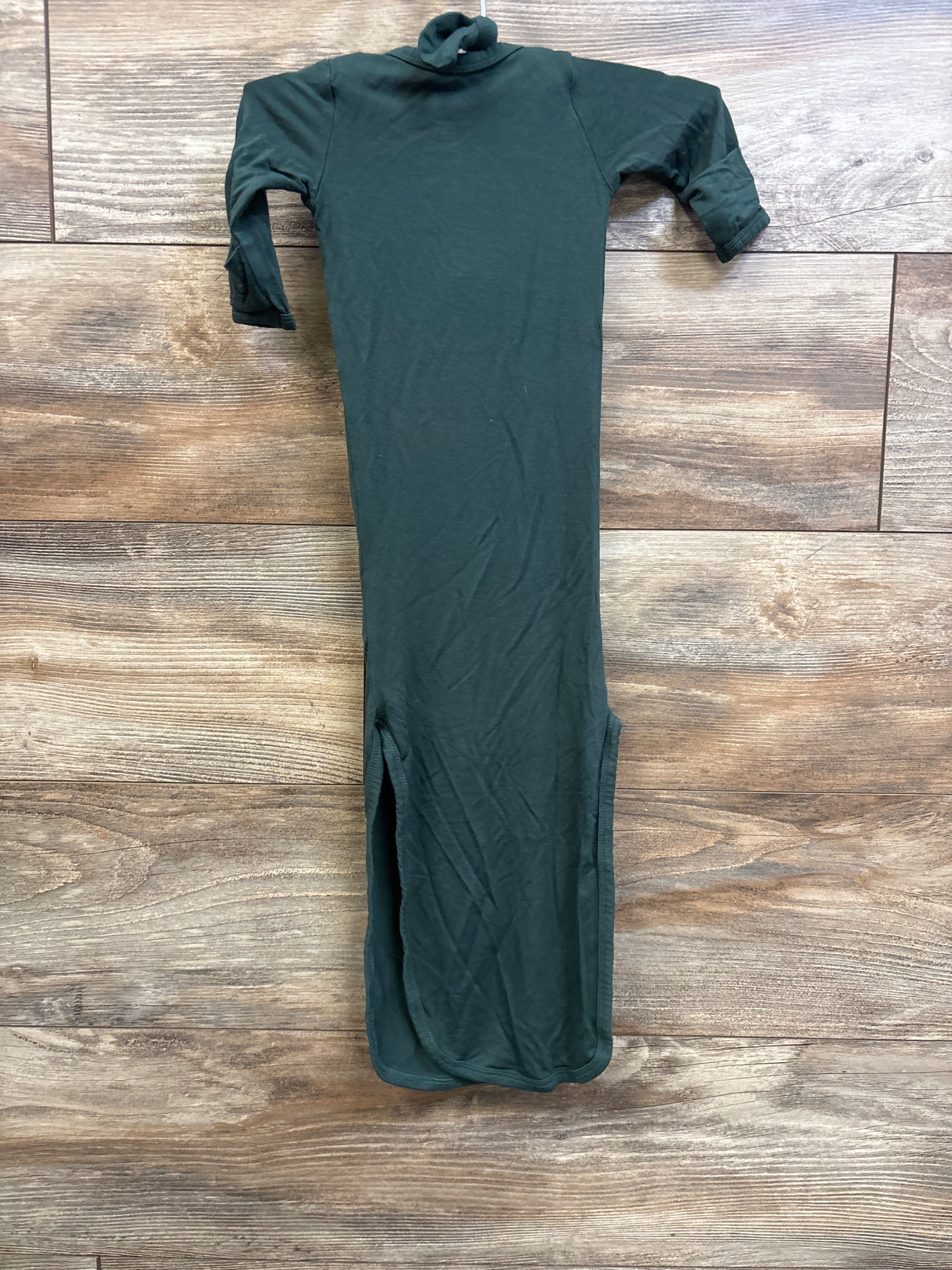 Suzel 2pc Bamboo Knot Gown & Hat Set Green sz 0-3m