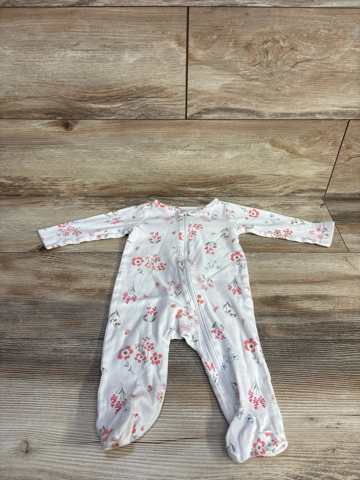 Just One You Floral Sleeper White sz 6m