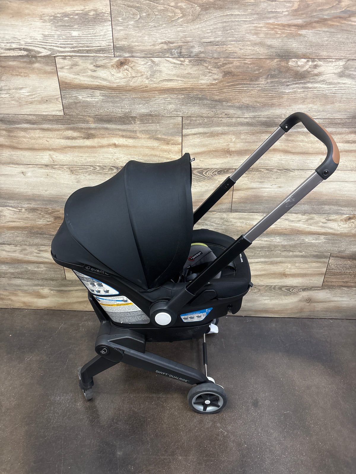 Evenflo Shyft DualRide Travel System in Durham Green