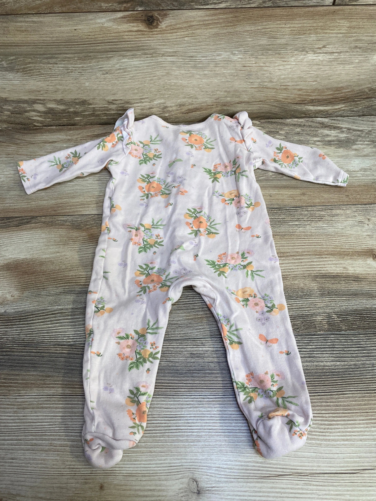 Bundles Floral Ruffle Sleeper Pink sz 3-6m - Me n Mommy To Be