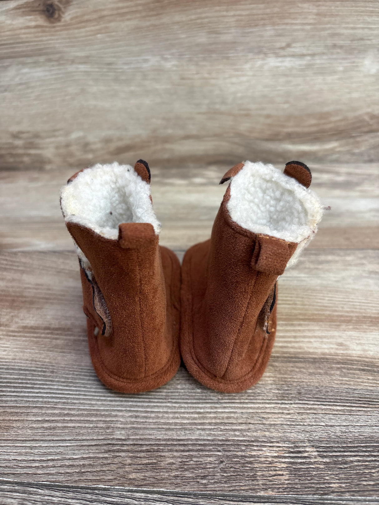 Rising Star Soft Sole Booties Brown sz 2/3c