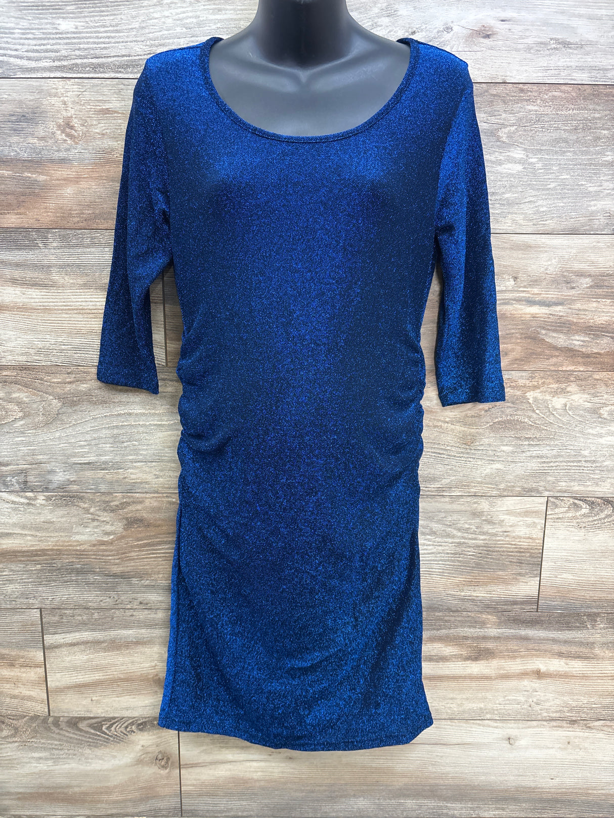 Glittery Maternity Dress Blue sz Medium