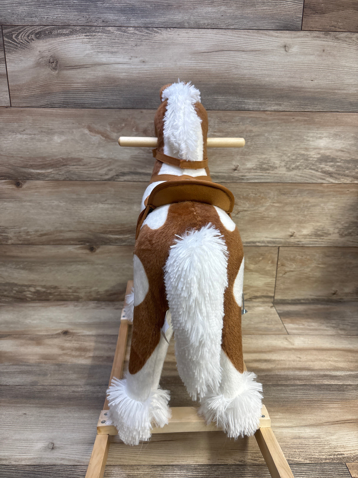 Qaba Plush Wooden Toddler Rocking Horse