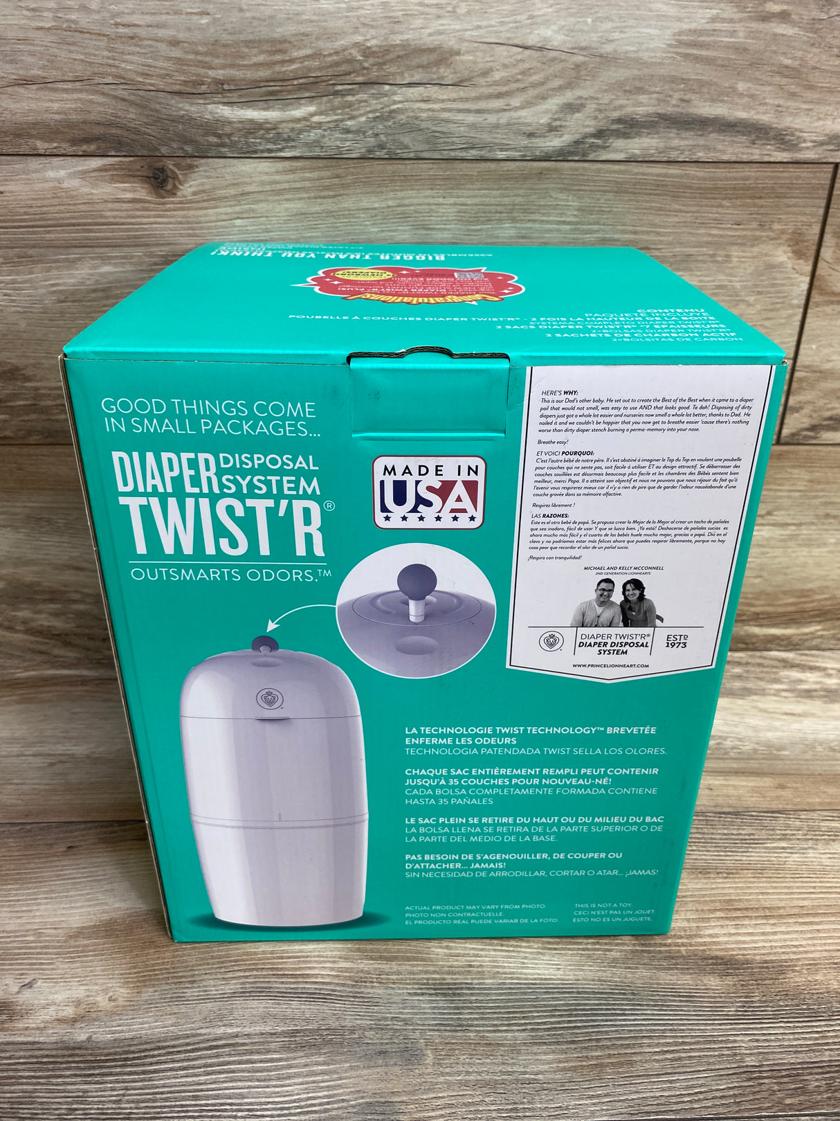 NEW Prince Lionheart Diaper Twist'r Diaper Pail