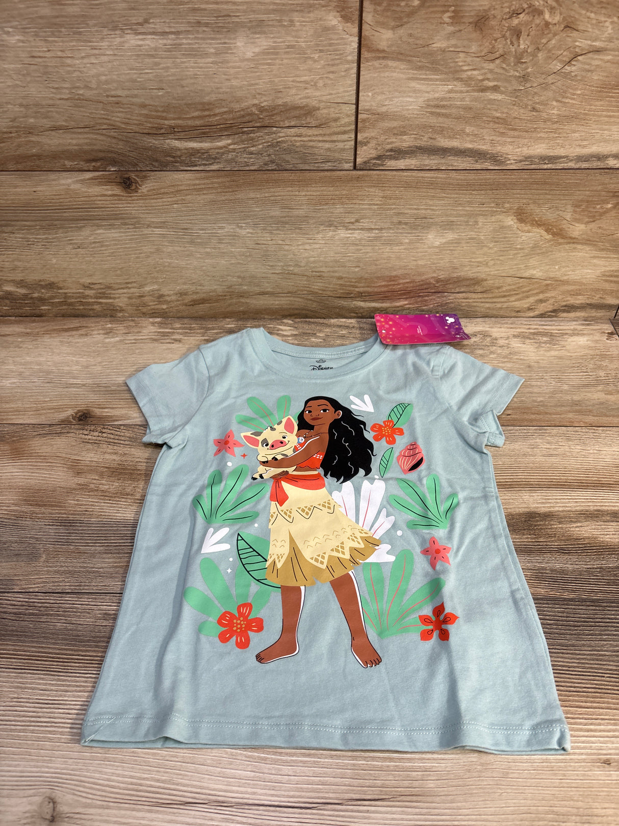 NEW Children's Place x Disney Moana Shirt Blue sz 5/6T