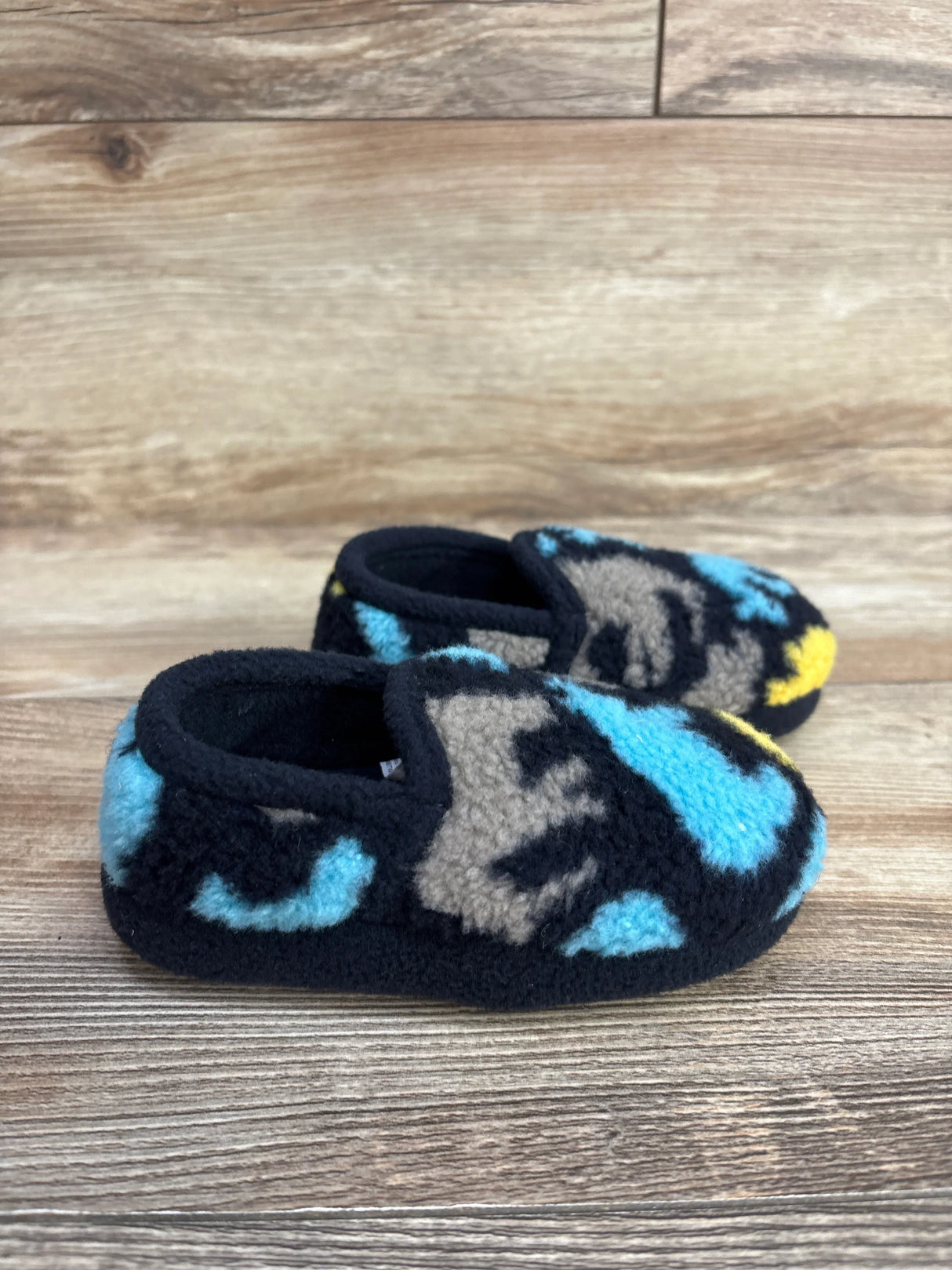 Wonder Nation Dinosaur Slippers Navy sz 5-6c