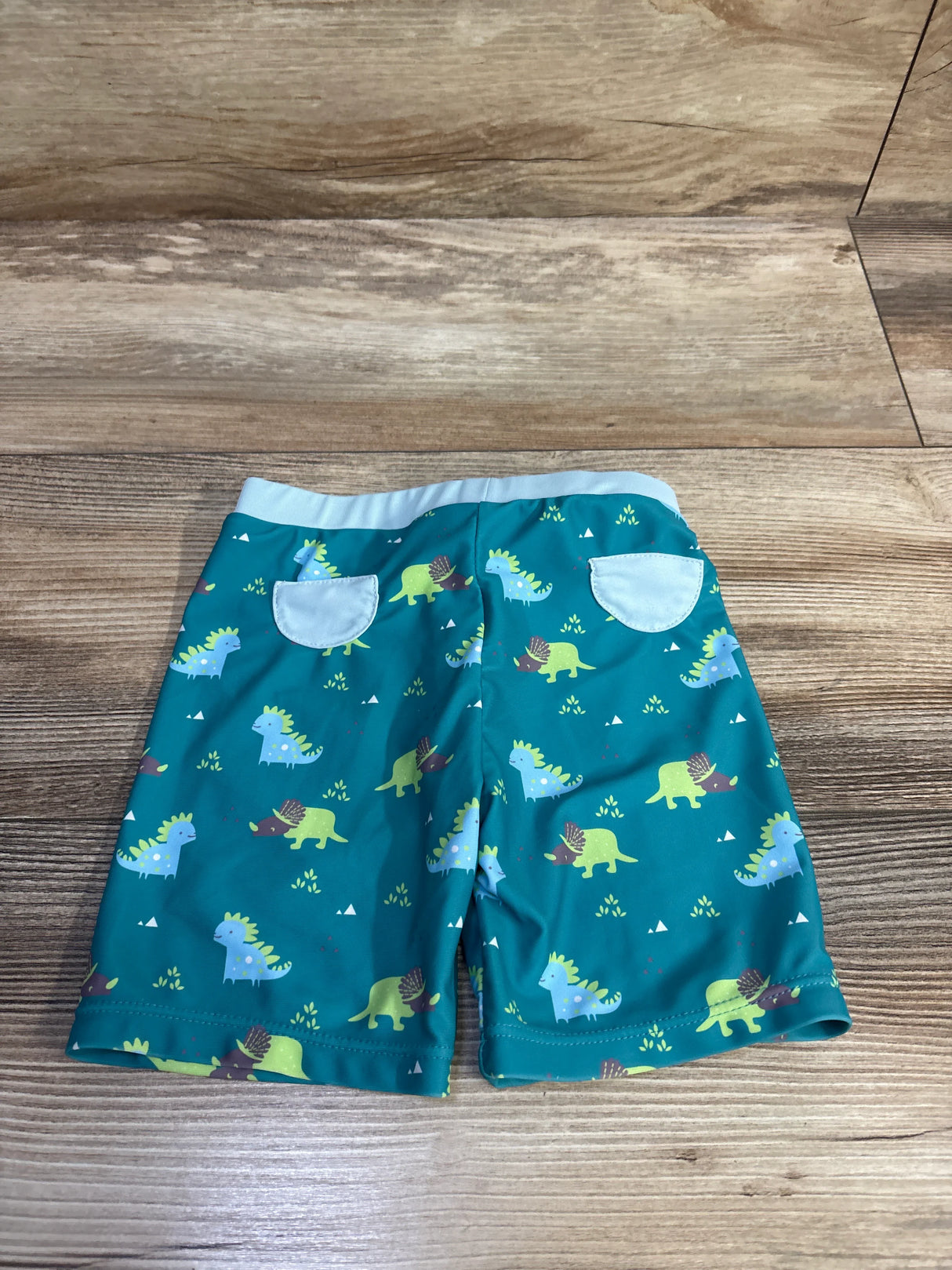 Dinosaur Swim Shorts Teal sz 6-12m