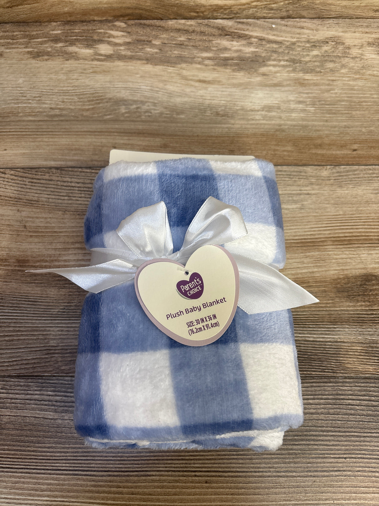 NEW Parent's Choice Plush Baby Blanket Blue