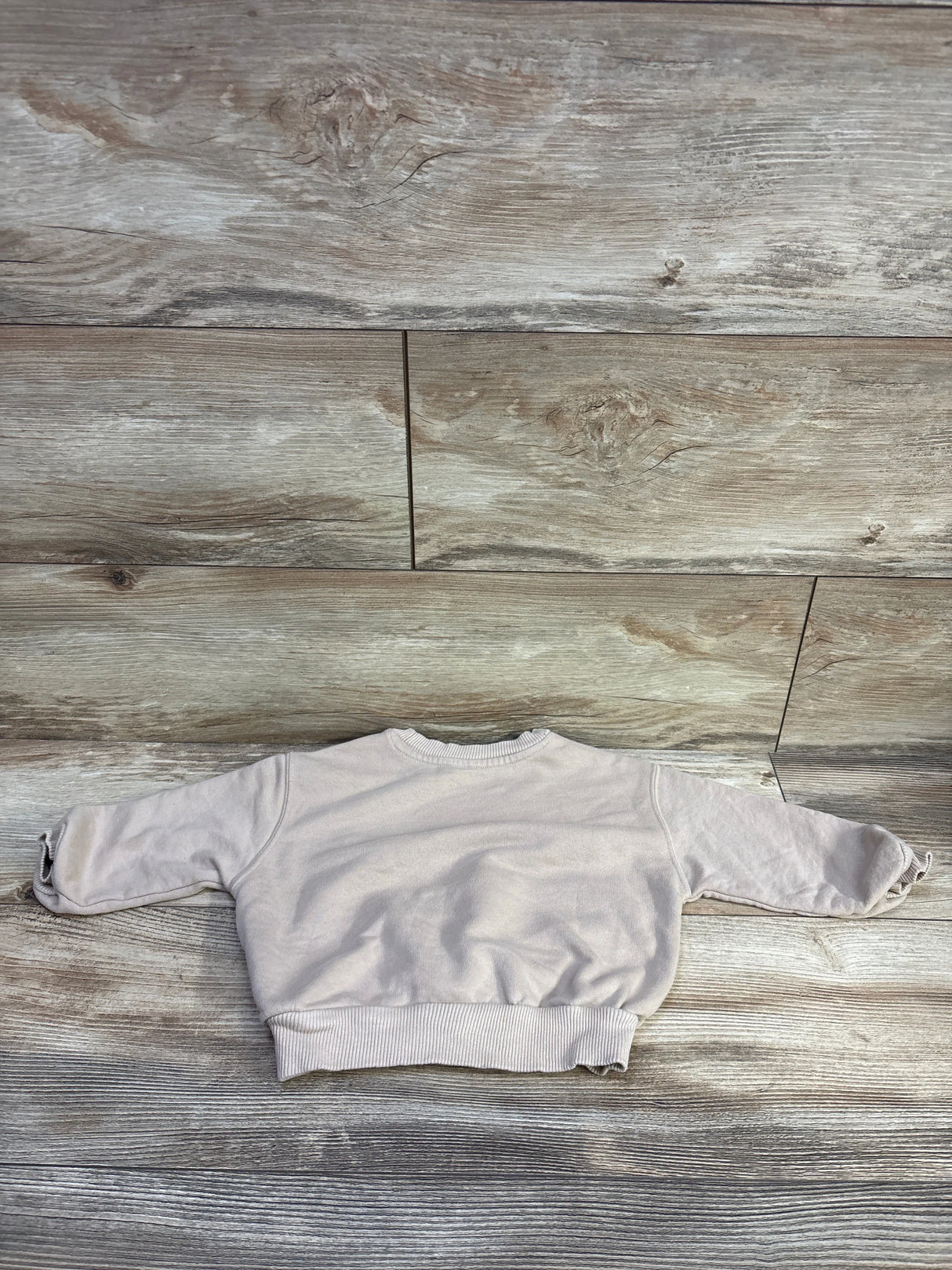 Easy Peasy Pullover Sweatshirt Tan sz 18m